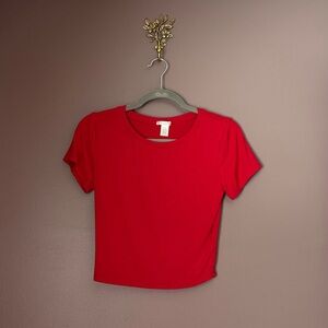 Bozzolo Vibrant Red Crop Top